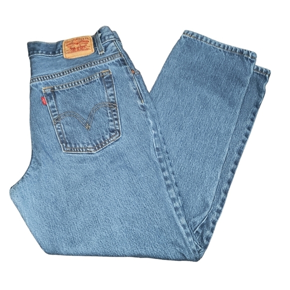 Levi's Denim - Vintage 100% Cotton Levi's 550 Relaxed Tapered High Rise "Mom" Jeans Size 14 S